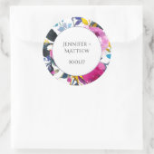 Pétales en floraison Aquarelle Florins Stickers (Sac)