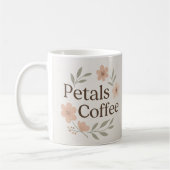Pétales et café Mug florale (Gauche)