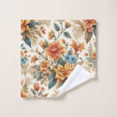 Pétales et poésie Une affaire florale (Gant de toilette)