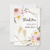 Pétales et poursuites | CARTE DE REMERCIEMENTS FÊT (Devant)