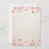 Pétales et Procuco Fleurs sauvages Invitation (Dos)