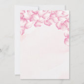 Pétales et Procuco Invitation à la douche nuptiale (Dos)