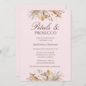 Pétales et Procuco Invitation à la douche nuptiale (Devant / Derrière)