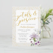 Pétales et Procuco Invitation à la douche nuptiale (Debout devant)