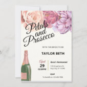 Pétales et Procuco Invitation à la douche nuptiale (Devant)
