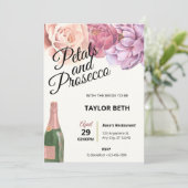 Pétales et Procuco Invitation à la douche nuptiale (Debout devant)
