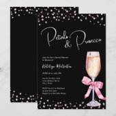 Pétales et Procuco Invitation à la douche nuptiale (Devant / Derrière)