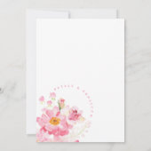 Pétales et Prosecco Arch Invitation de la douche n (Dos)