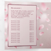 Pétales Faux Foil Brochure triplée (Intérieur en premier)