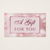 Pétales Fleur Faux Foil Carte cadeau (Devant)