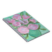 Pétales mignonnes monogrammes en Carnet rose (Côté Droit)