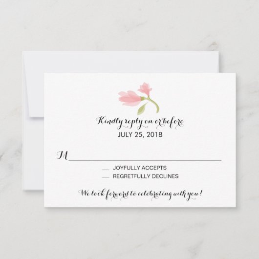 Pétales parfumés de Freesia | Réponse au mariage (Devant)