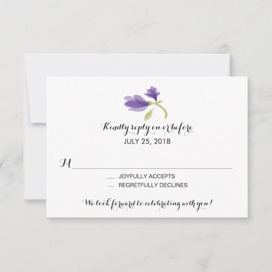 Pétales parfumés de Freesia | Réponse au mariage (Devant)