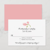 Pétales parfumés de freesia | RSVP de mariage (Devant / Derrière)