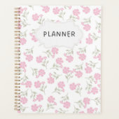 Pétales Pastel Planner - Conception minimale et él (Devant)