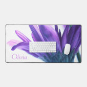 Pétales pourpres Mat de bureau personnalisé (Clavier et souris)
