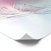 Pétales romantiques - Aquarelle Poster Floral (Coin)