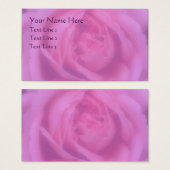 Pétales roses Carte de visite à fleurs (Devant & derrière)