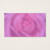 Pétales roses Carte de visite à fleurs (Dos)