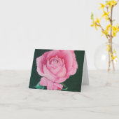 Pétales roses Inspiration Carte Note (Fleur jaune)