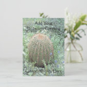 Pétales roses Prickly Cactus Invitations du désert (Debout devant)