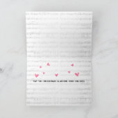 Pétales roses sur Piano 60e Anniversaire Carte (Intérieur)