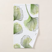 Pétales verts (Serviette à main)