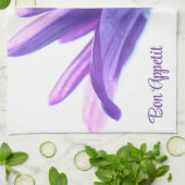 Pétales violets Bon Appetit Serviette de cuisine (Plié)