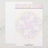Petallic - fractale kunst briefpapier (Voorkant / Achterkant)