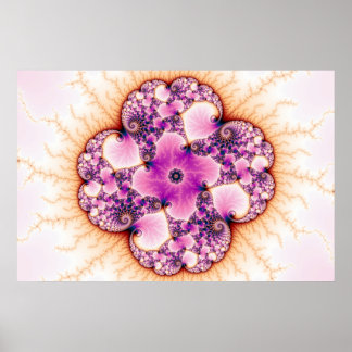 Petallic - fractale kunst poster