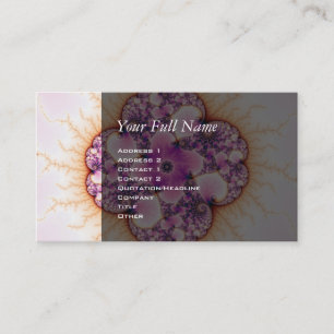 Petallic - fractale kunst visitekaartje