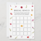 Petals en Prosecco Vrijgezellenfeest Bingo Game Ka Kaart (Voorkant)