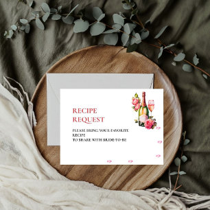 Petals en Prosecco Vrijgezellenfeest Recept aanvra Informatiekaartje