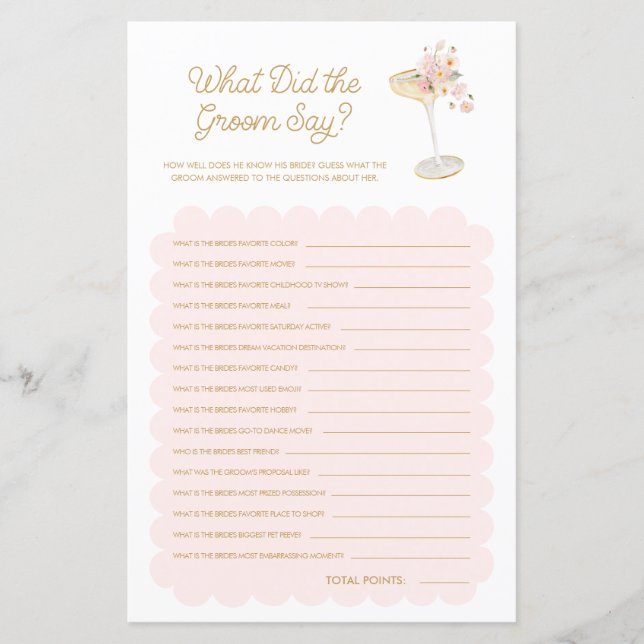 Petals en Prosecco Wat deed de bruidegom bruidsspe (Voorkant)