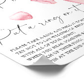 Petals en Prosecco - zet een ring op het spel Poster (Hoek)