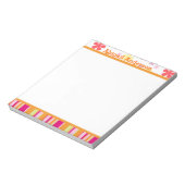 Petals en Stripes, persoonlijk Notitieblok (Gedraaid)