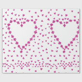 Petals Heart Wrapping Paper Cadeaupapier (Vlak)
