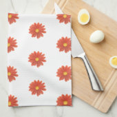 Petals in Motion – Vibrant Flower Graphic Theedoek (Quarter Fold)
