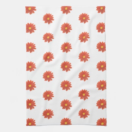 Petals in Motion – Vibrant Flower Graphic Theedoek (Verticaal)