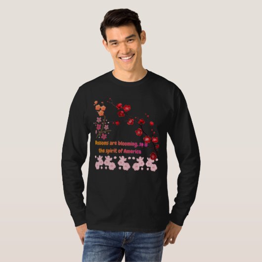 Petals in Pink Harmony T-shirt (Voorkant volledig)