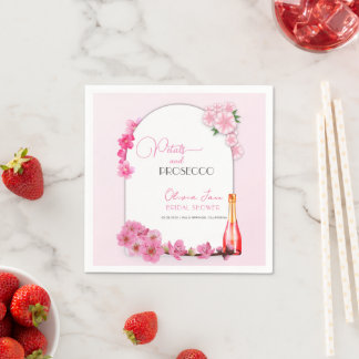 Petals & Prosecco Bloemenboog Zomer Vrijgezellenfe Servet