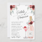 Petals & Prosecco Bridal Shower Kaart (Voorkant)