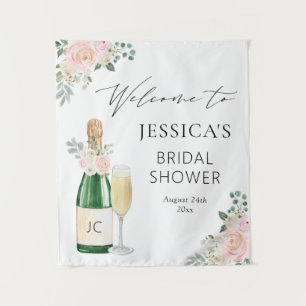 Petals & Prosecco Champagne Welkomstbord Wandkleed