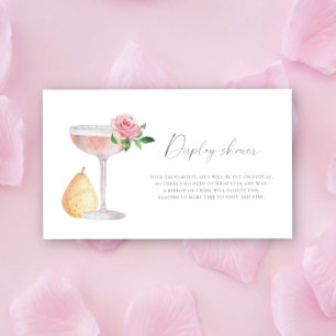 Petals & Prosecco - Display douche Informatiekaartje