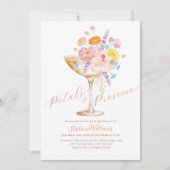 Petals & Prosecco Floral Bridal Shower Invitation (Devant)