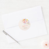 Petals & Prosecco Floral Bridal Shower Stickers (Enveloppe)