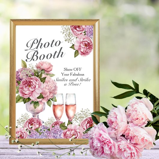 Petals & Prosecco Fotocabine Teken Kaart