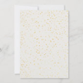 Petals & Prosecco Gele Bruidsdouche Uitnodiging (Achterkant)