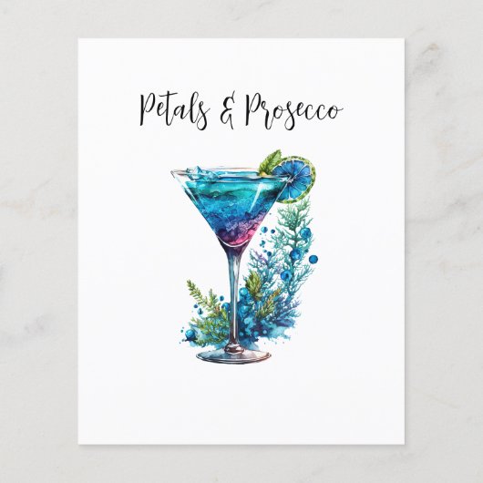 Petals & Prosecco Guess Jurk Bruidsdouche Spel (Achterkant)