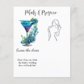 Petals & Prosecco Guess Jurk Bruidsdouche Spel (Voorkant)